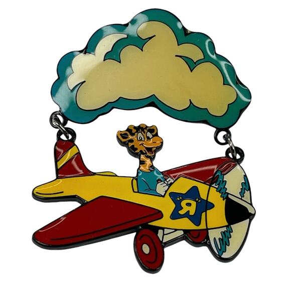 Vintage Toys R Us Limited Edition Pin Geoffrey The Giraffe Airplane New - Picture 8 of 12